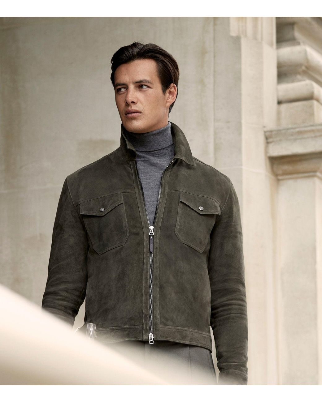 Reiss suede hotsell jacket mens