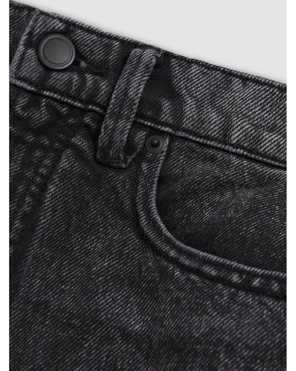 GOOD AMERICAN Black Good Denim Bermuda Shorts