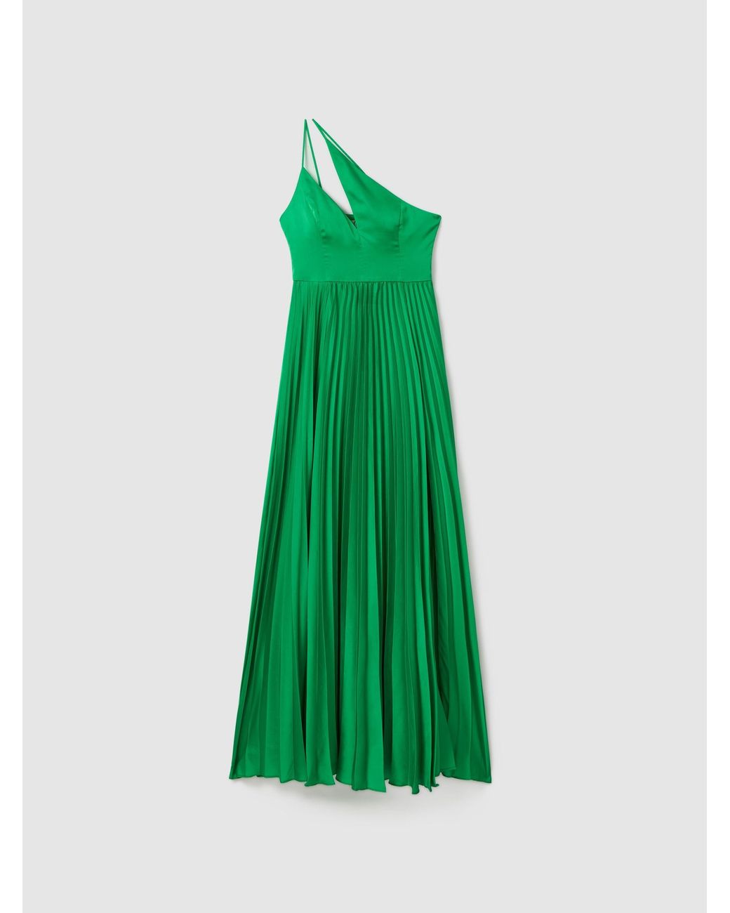 AMUR One Shoulder Satin Maxi Dress in Green | Lyst AMUR One Shoulder Satin Maxi Dress in Green | Lyst