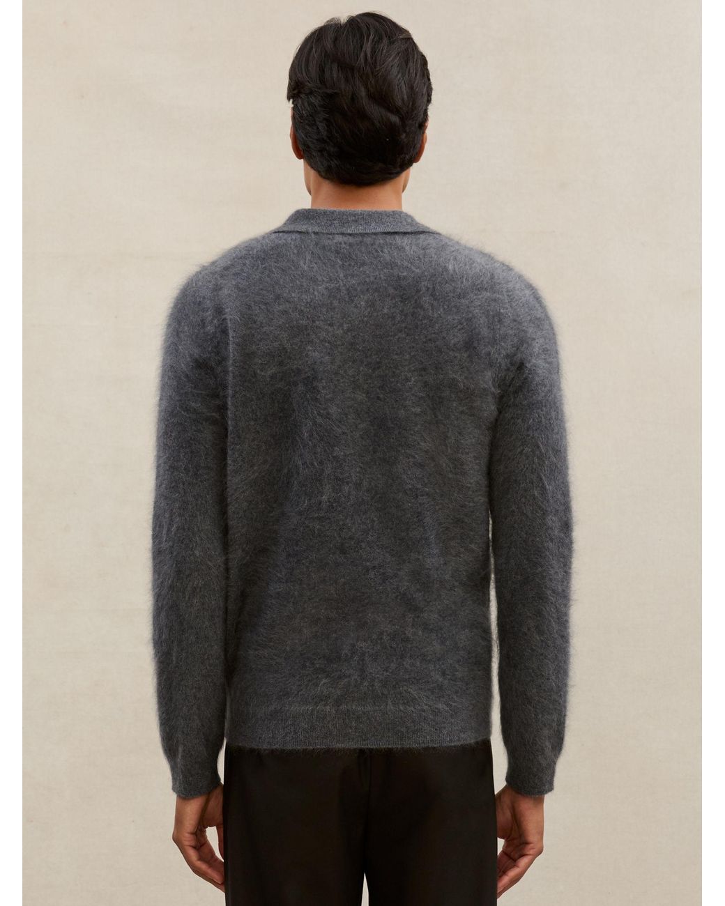 Reiss Multicolor Atelier Brushed-Cashmere Polo Jumper for men