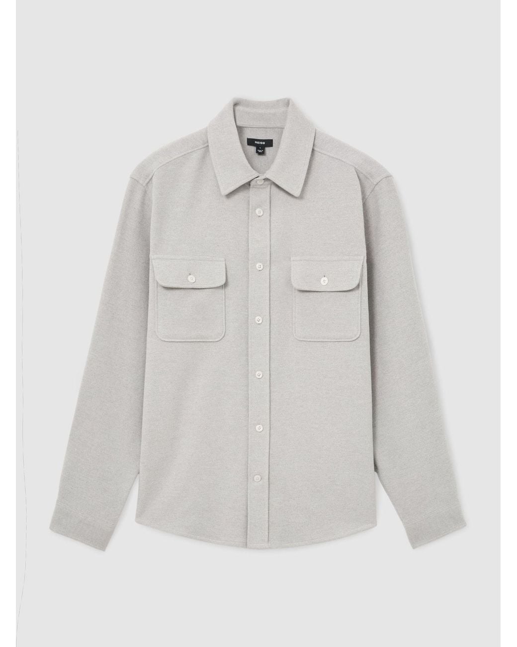 Reiss Gray Sands - Grey Melange Shirt, Xs for men