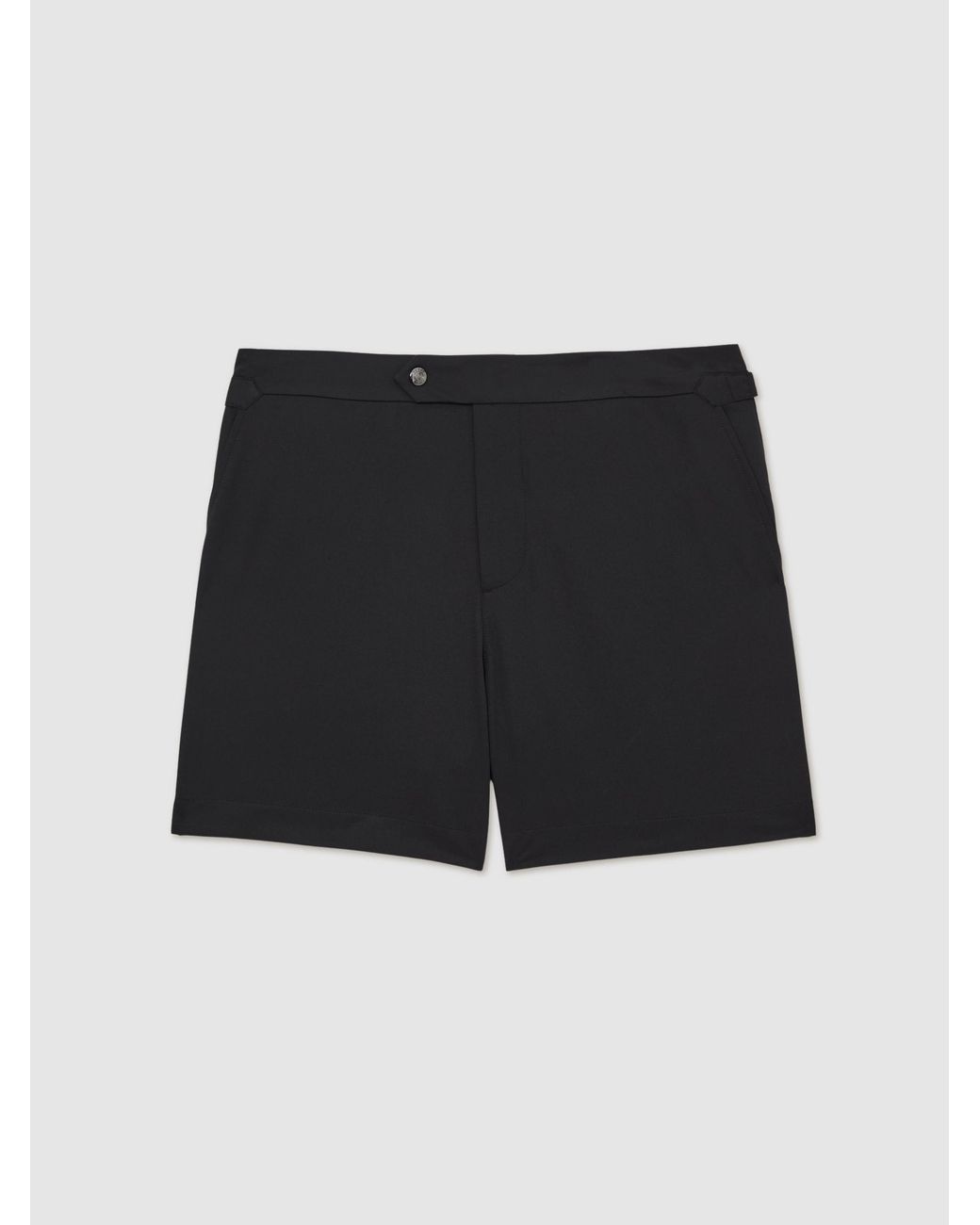 Reiss Black Side-Adjuster Swim Shorts for men