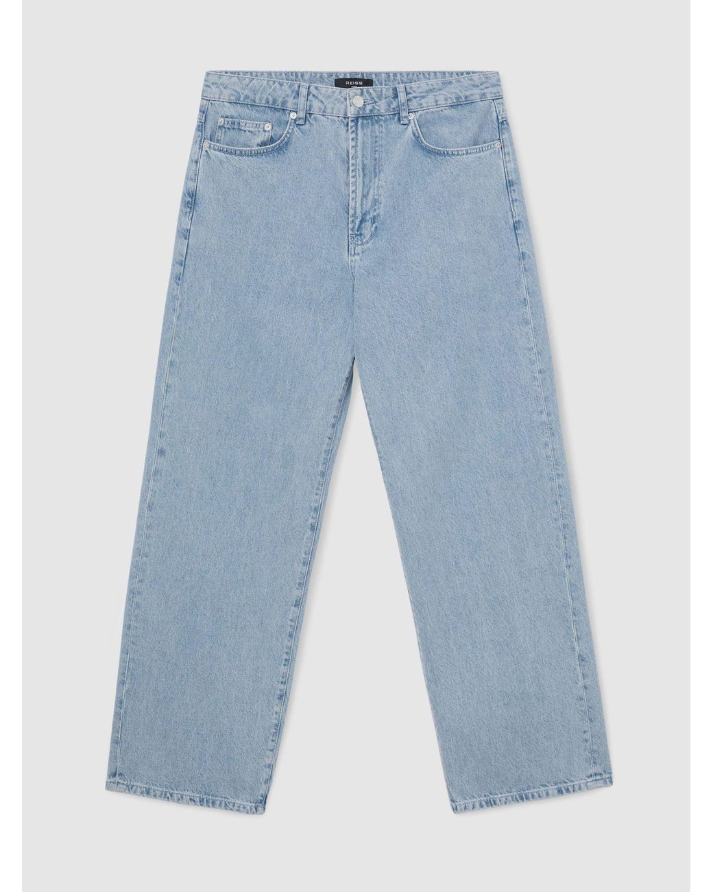 Reiss White Baggy-Fit Jeans for men