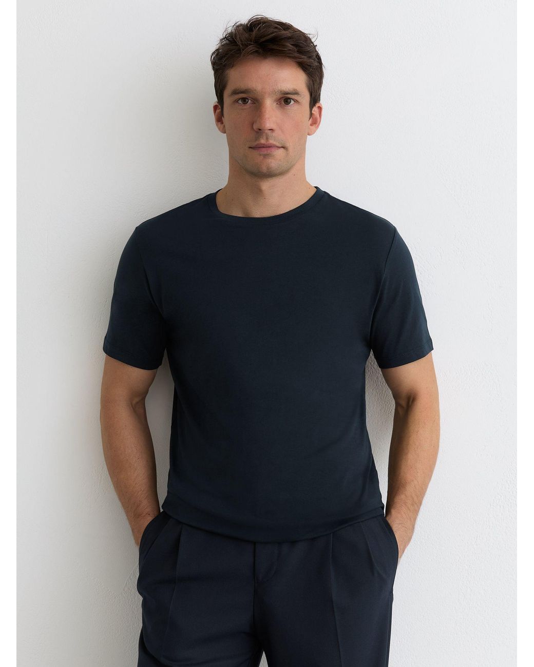 Reiss Black 3 - White/navy/coco Brown Bless T-shirt 3 Pack, Large for men