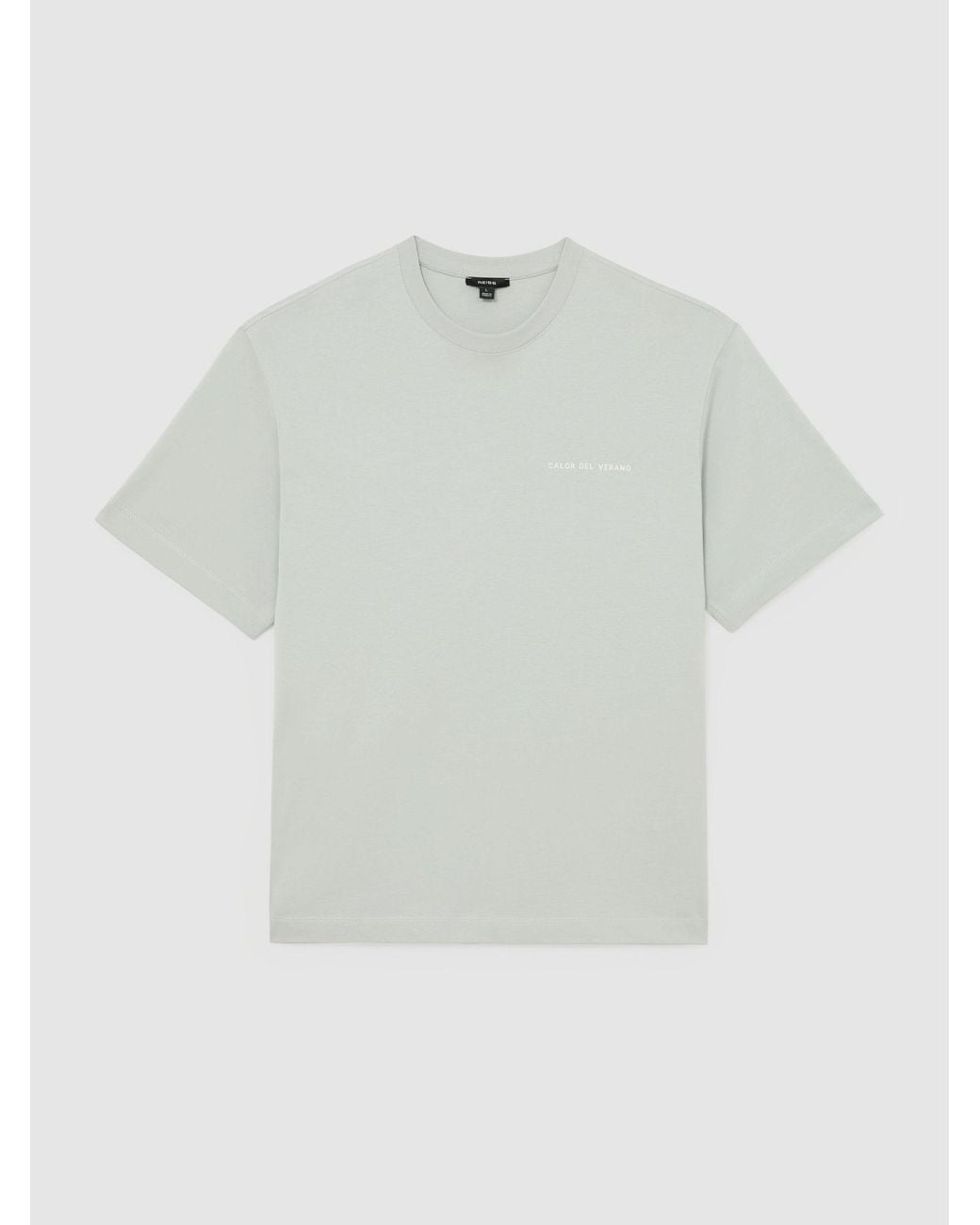 Reiss White Casa - Sage Cotton Logo Short-sleeve Relaxed T-shirt, Xxl for men