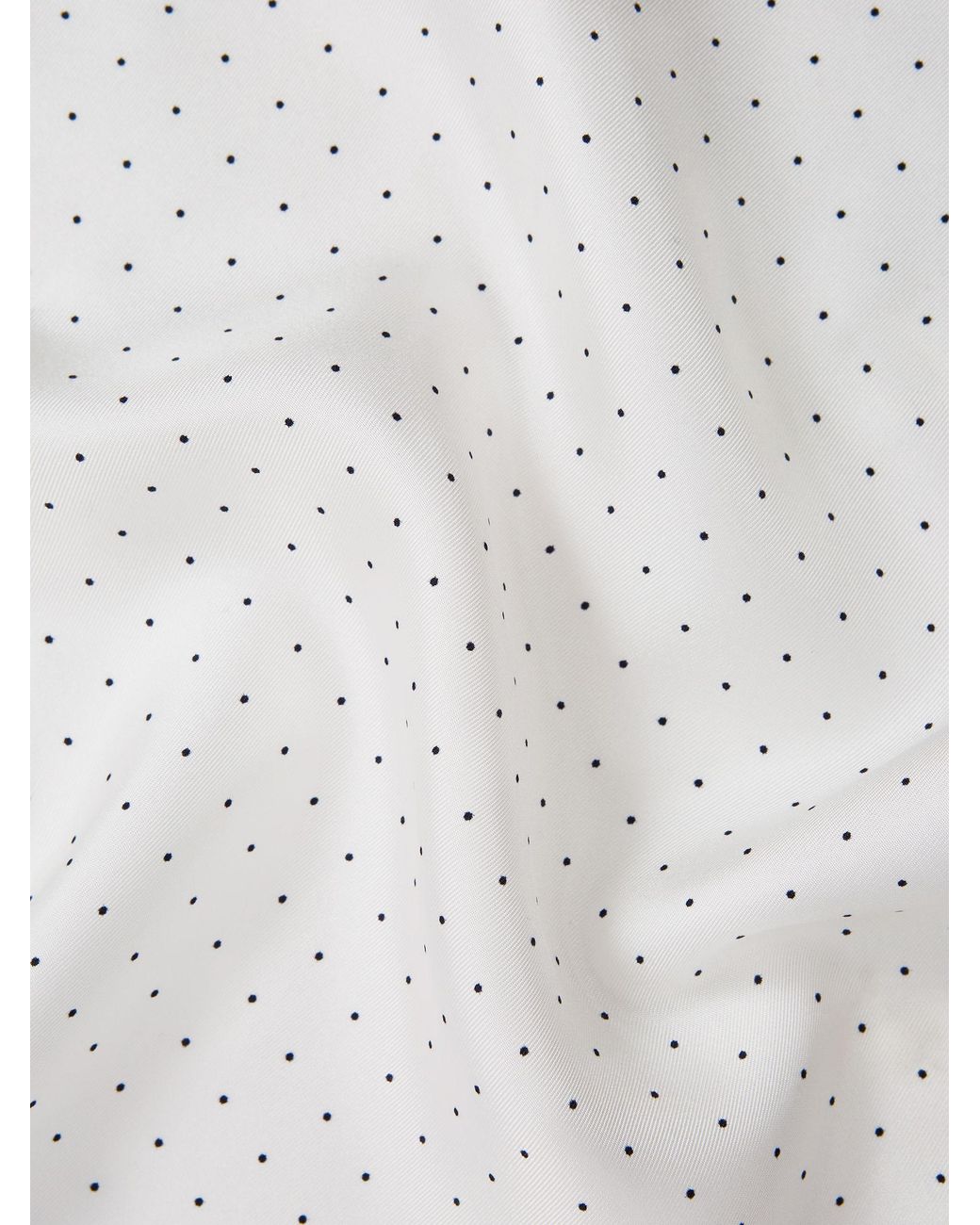 Reiss Gray Liam - White Liam Polka Dot Silk Pocket Square, One for men