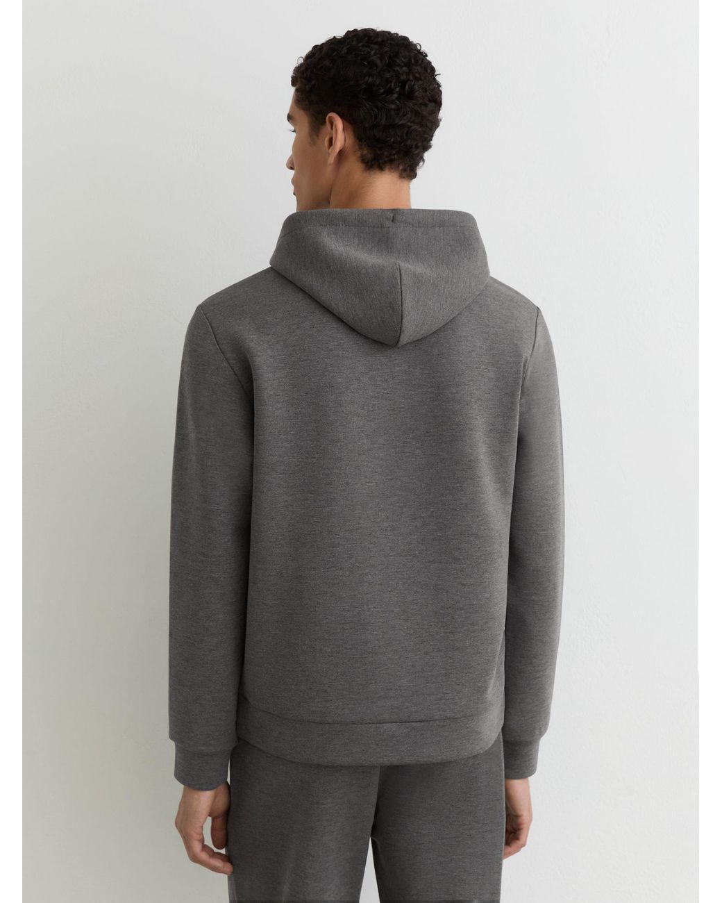 Reiss Gray Fabien - Charcoal Melange Sweat Tops, L for men