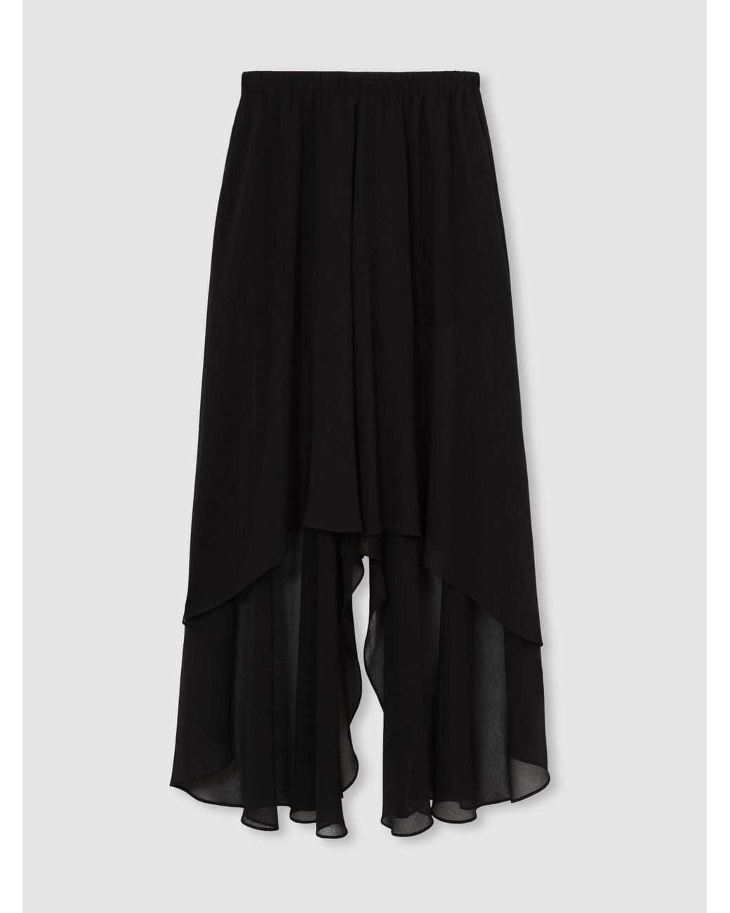 【海外限定】REISSショートパンツ☆Lucie Sheer-Overlay High-Lo Reiss Lucie Sheer Overlay High Low Shorts in Black