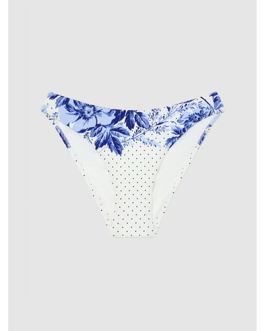 Reiss Multicolor Floral & Fixed-Side High-Leg Bikini Bottoms