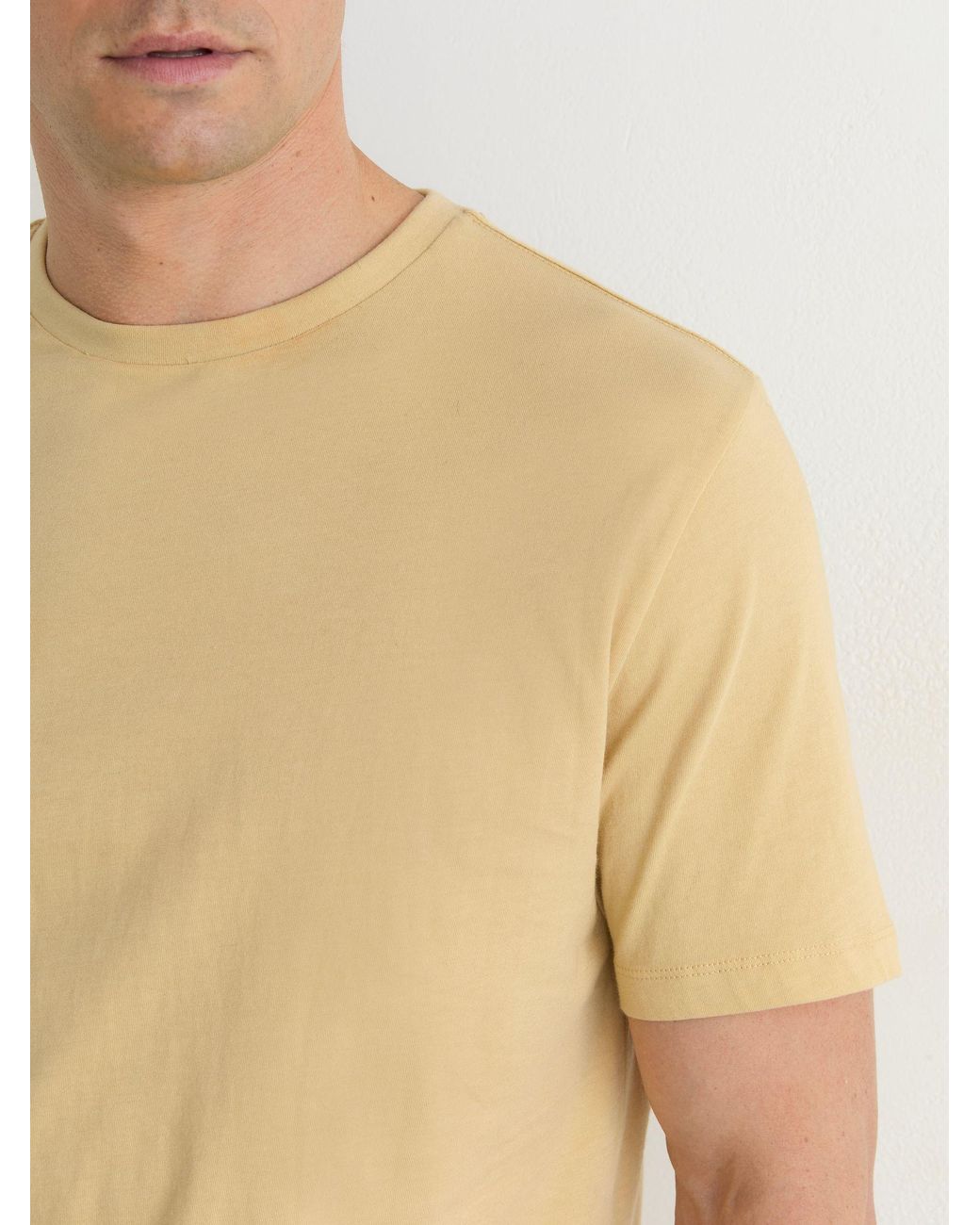 Reiss Natural Cotton Crew-Neck Tailored-Fit T-Shirt for men