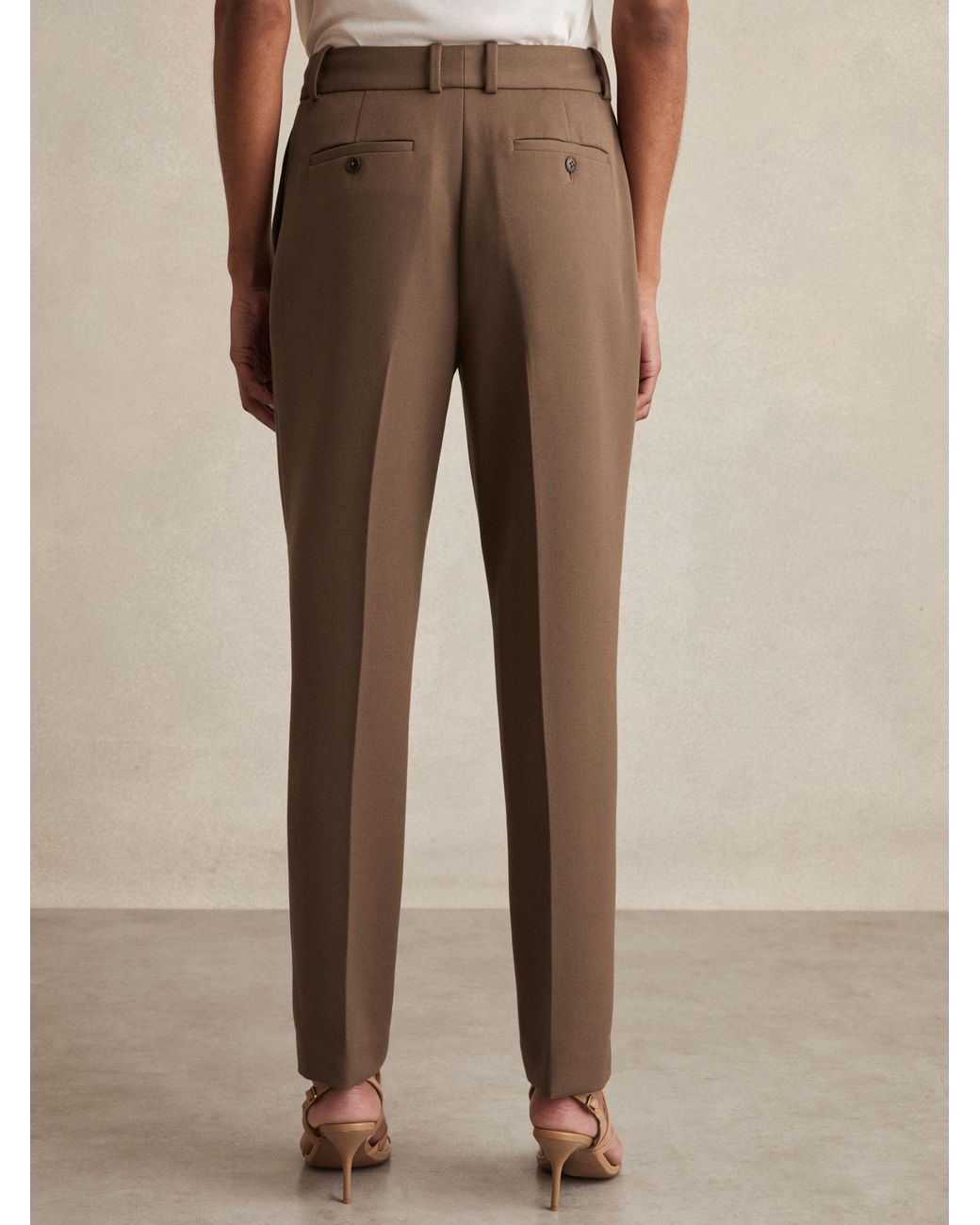 Reiss Natural Slim-Fit Suit Trousers