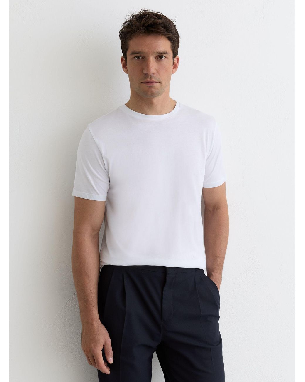 Reiss Black 3 - White/navy/coco Brown Bless T-shirt 3 Pack, Large for men