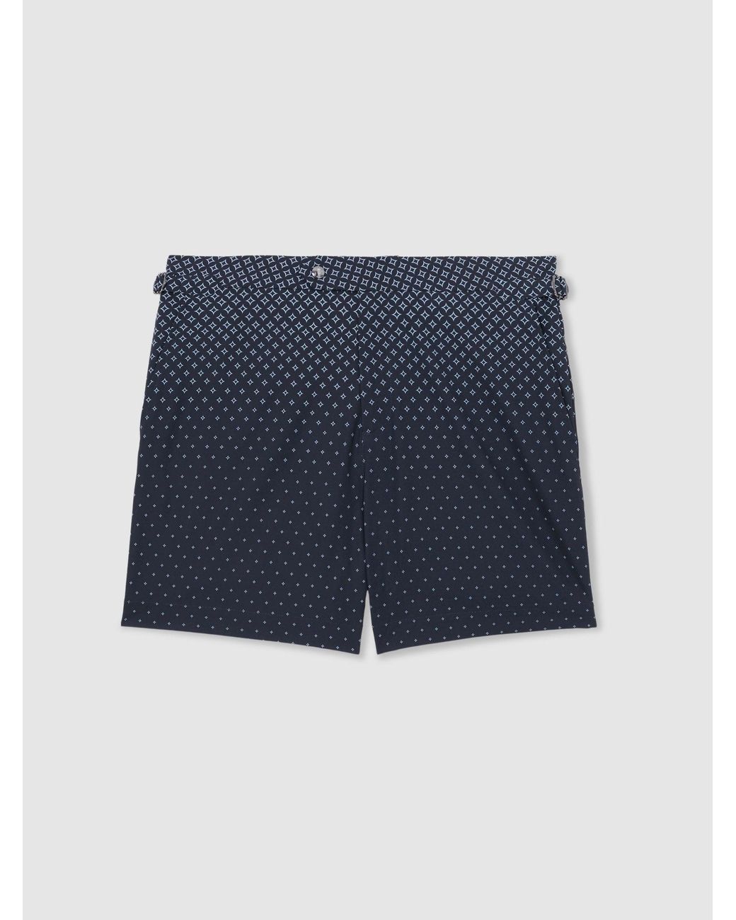 Reiss Blue Darli - Navy Ombré Geometric-print Swim Shorts, Xxl for men