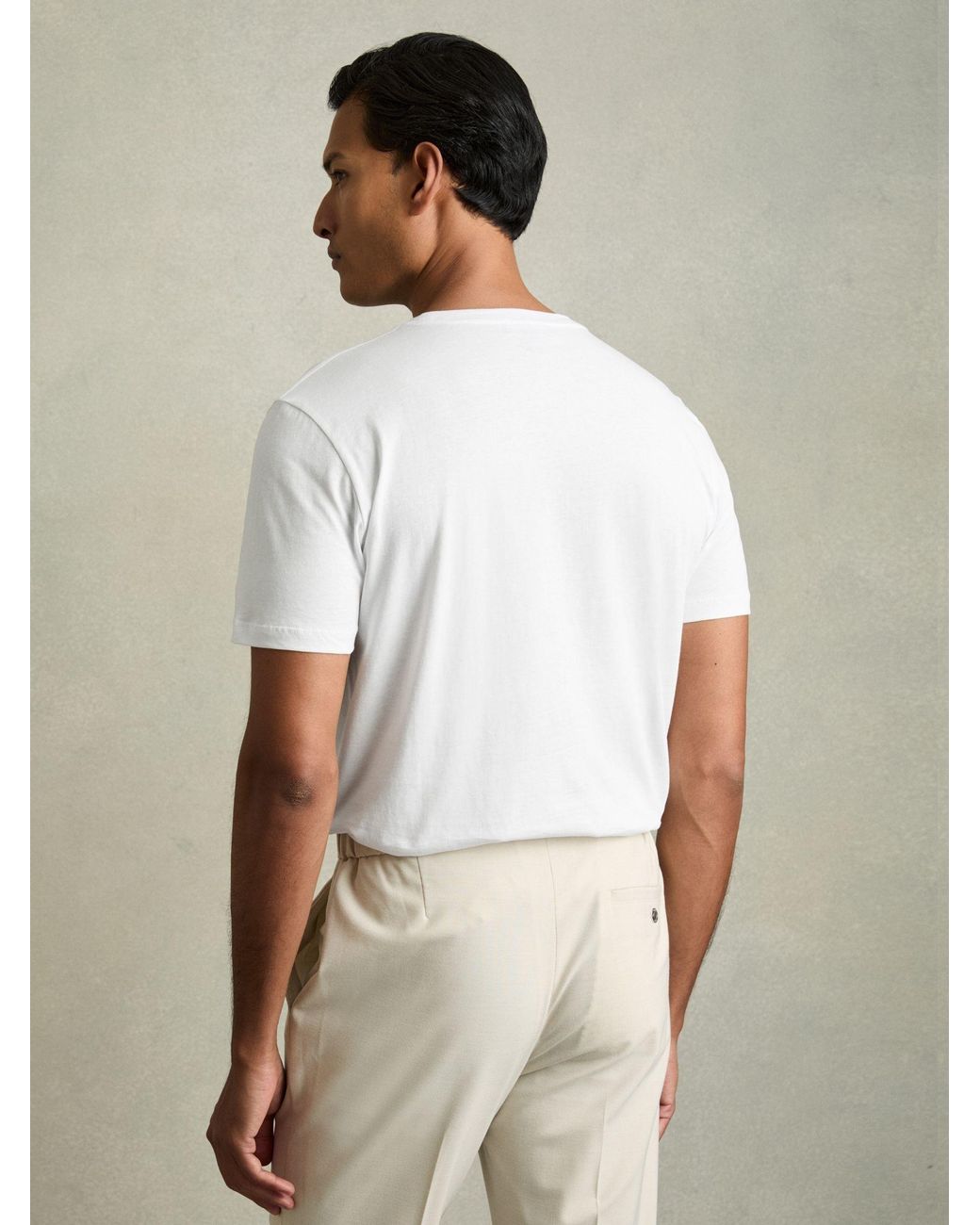 Reiss White Bless Three Pack Of Crew Neck T-Shirts for men