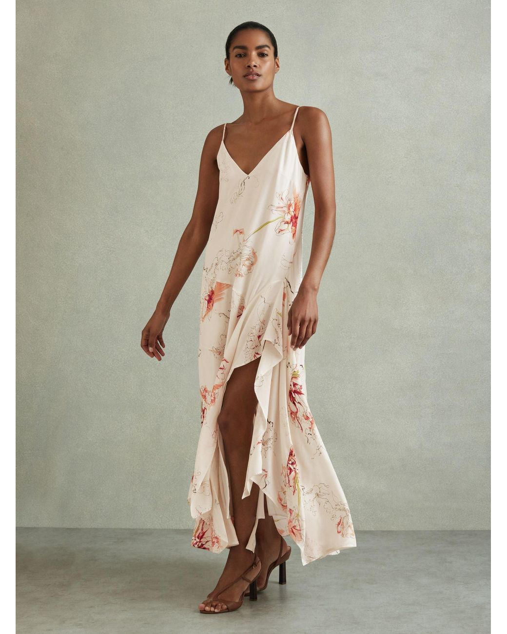 sachin and babi light blue dress Women's Casual Large Colorful Floral Print Halter Street Fashion Jumpsuit, Side  Slit Pockets, Thin Soft Fabric, Sexy Loose-Fitting One-Piece