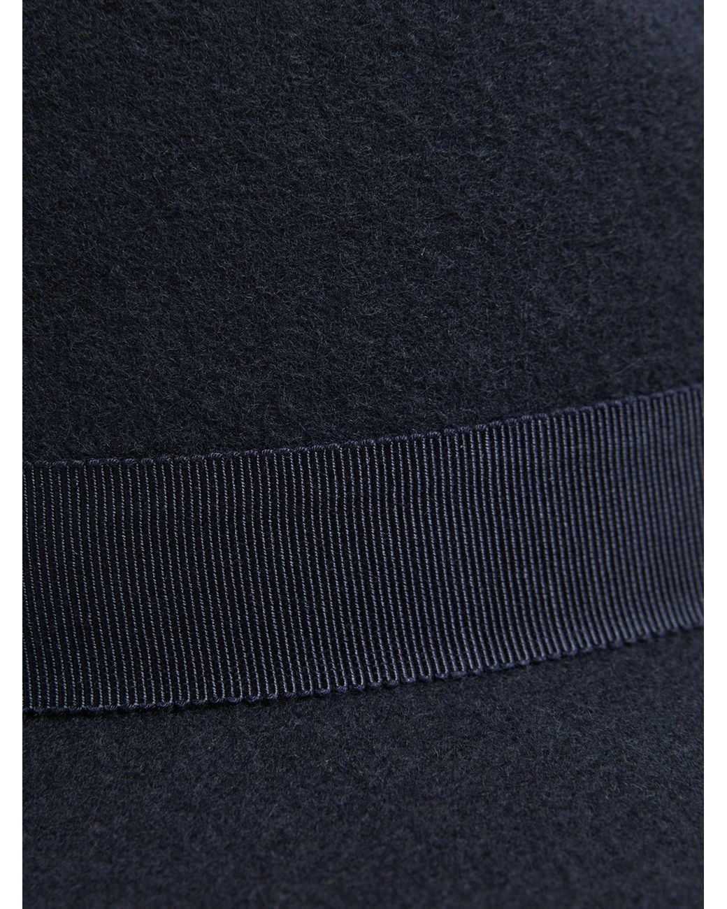 Reiss Blue Ally Wool Fedora Hat, M & L