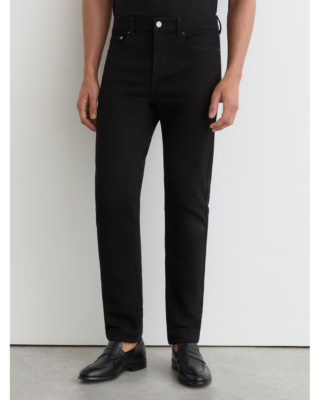 Reiss Multicolor Bleaker Jeans Cotton Plain for men