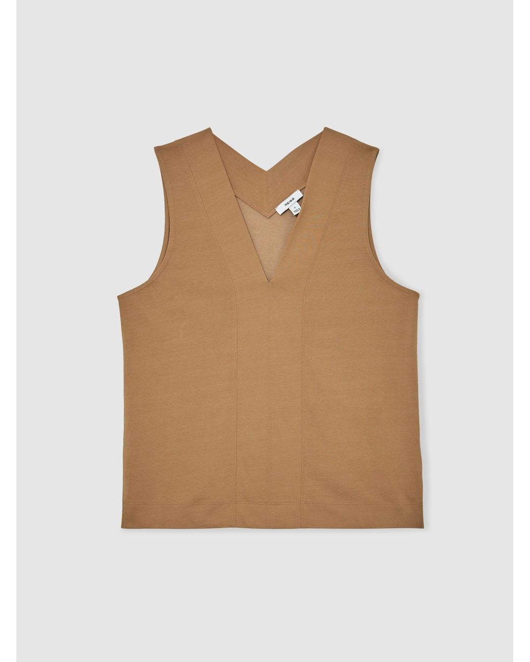 Reiss Natural V-Neck Shell Top