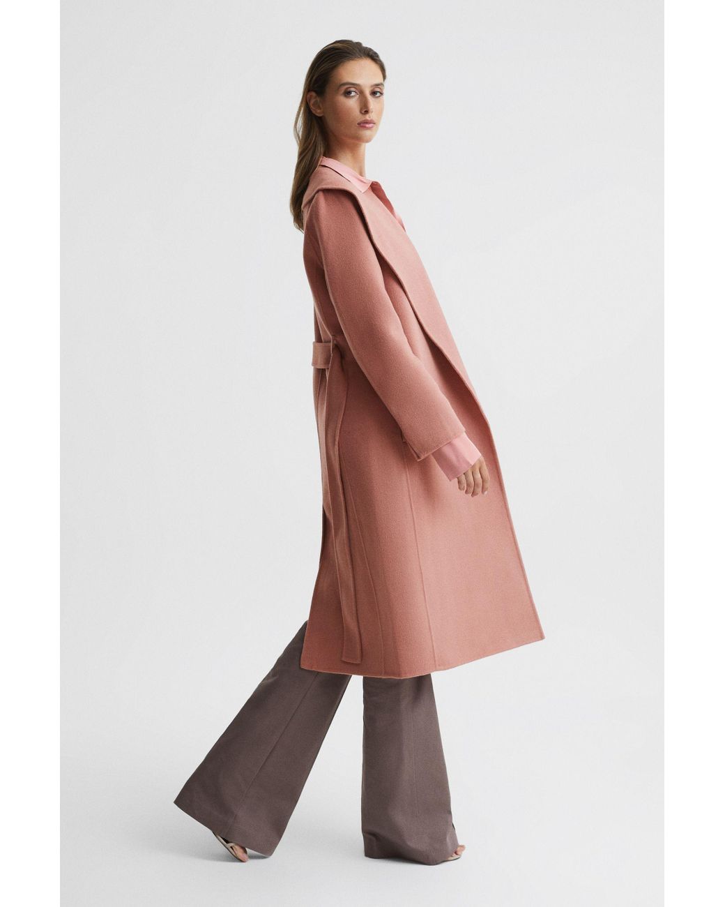 Reiss Wool Freja in Pink Lyst