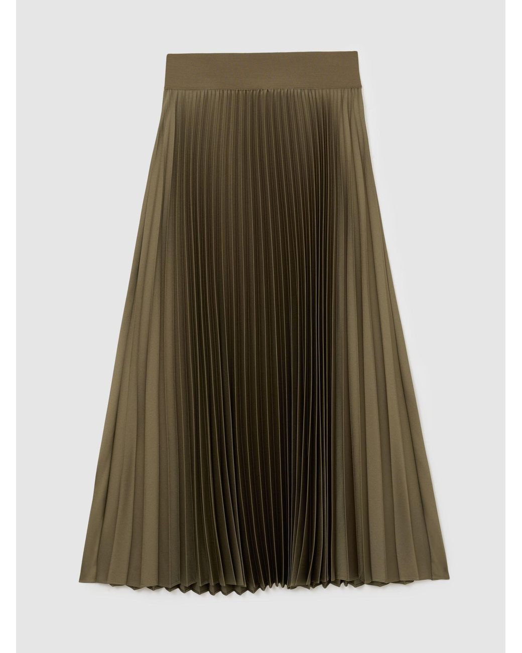 Reiss Multicolor Pleated Midi Skirt
