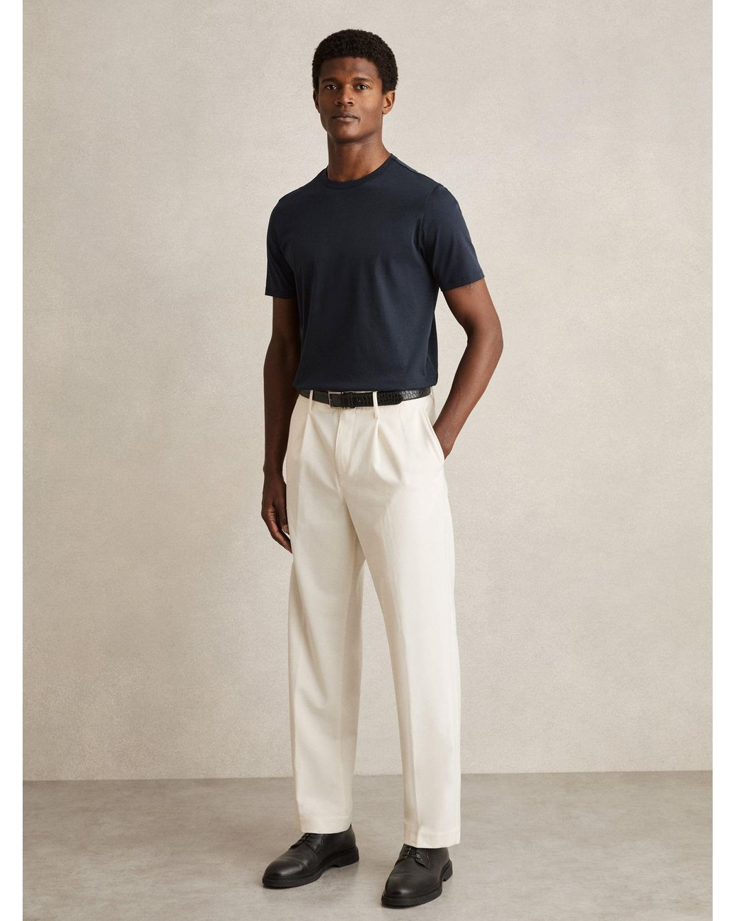 Reiss Blue Bless Pack Cotton-Jersey Crew-Neck T-Shirts for men
