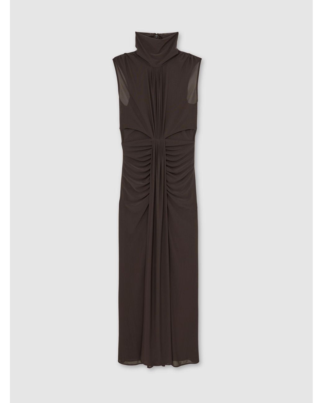 Reiss Multicolor Ruched Sleeveless Maxi Dress