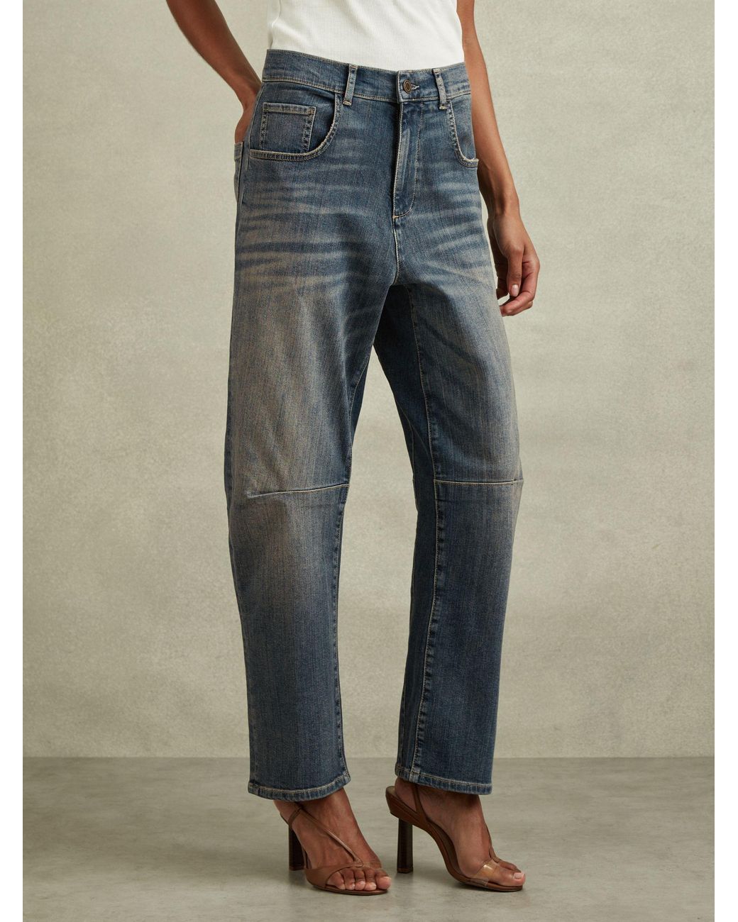 Reiss Natural Mahni Jeans Cotton Plain