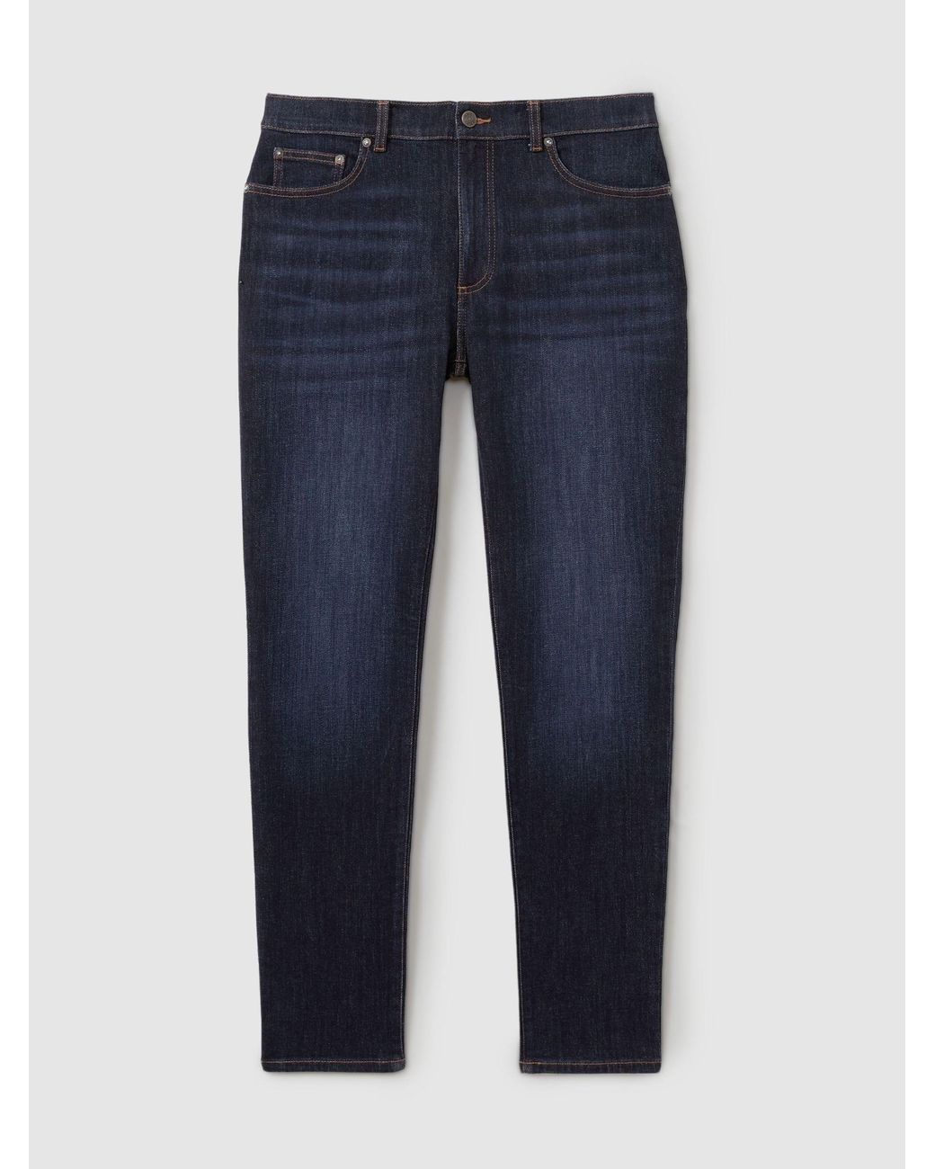 Reiss Picton - Indigo Blue Wash Cotton-blend Slim-fit Jeans, 34w X 33l (uk 34 L) for men