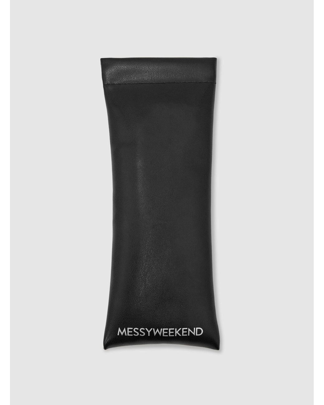 Messyweekend Brown Round-Frame Sunes for men