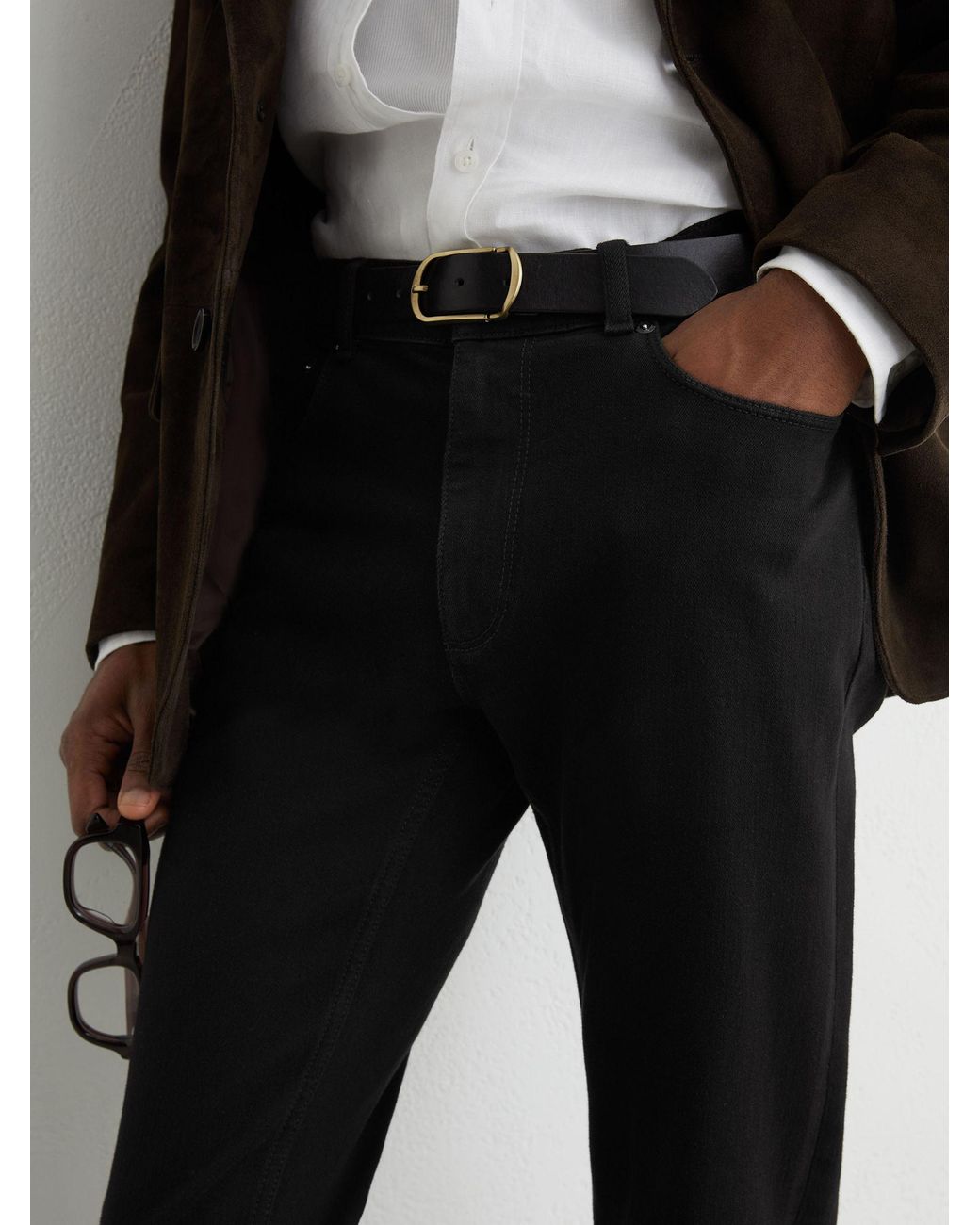 Reiss Multicolor Cotton-Blend Slim-Fit Jeans for men