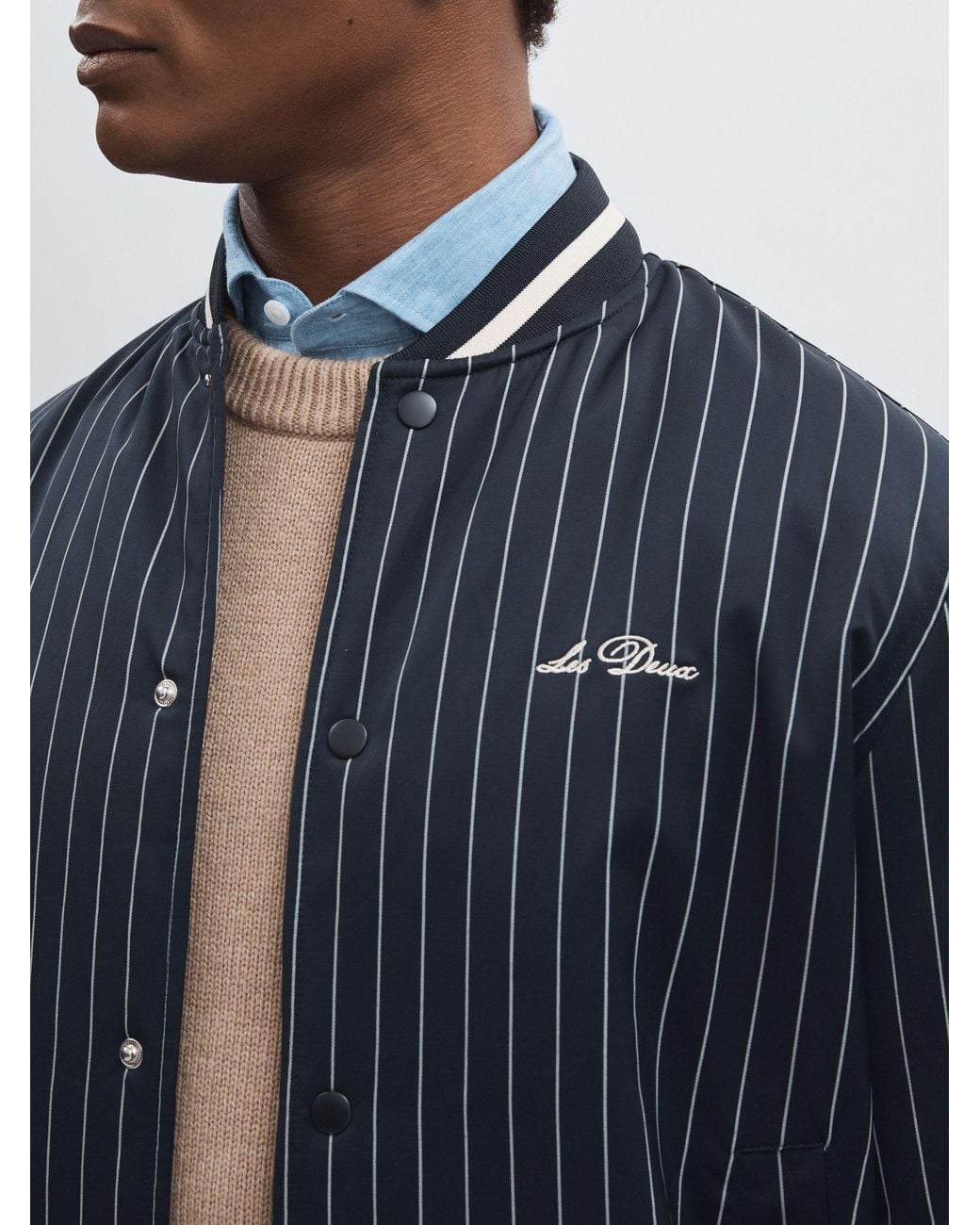 Les Deux Blue Les Technical Jacket for men