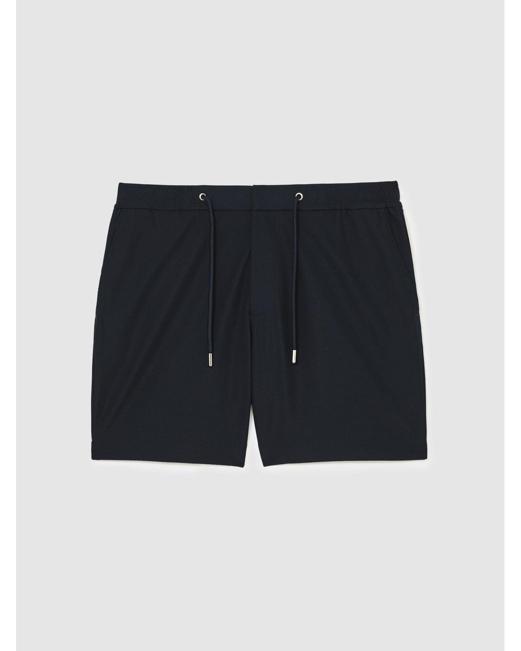 Reiss Blue Textured Drawstring Shorts for men