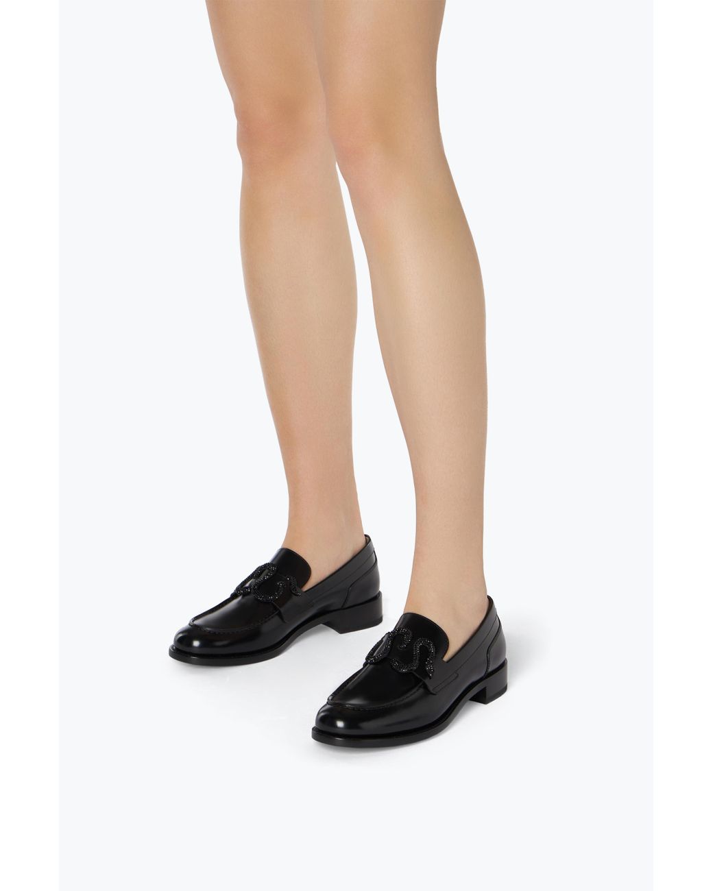 Rene Caovilla Black Morgana Loafer 20