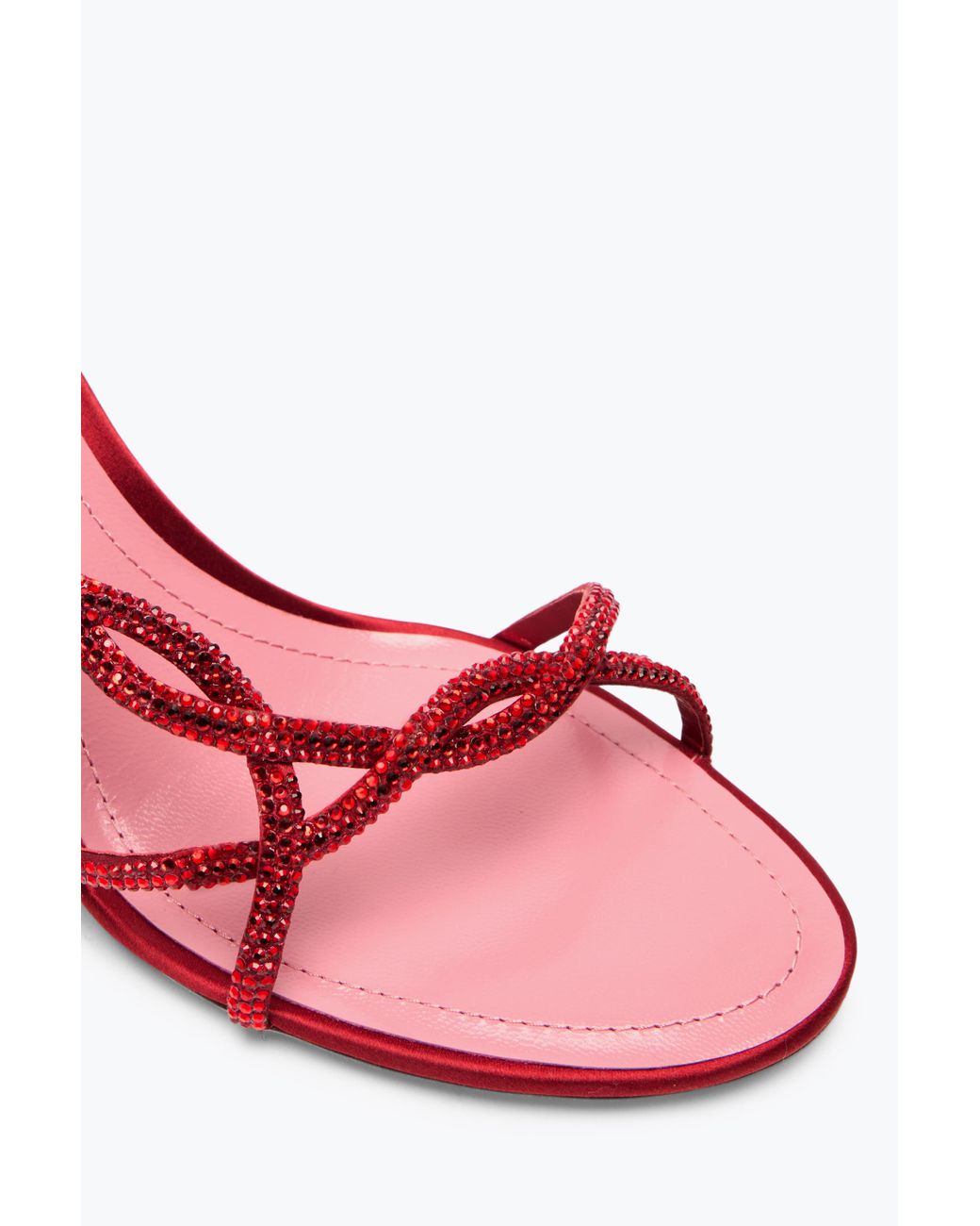 Rene Caovilla Pink Braid Sandale