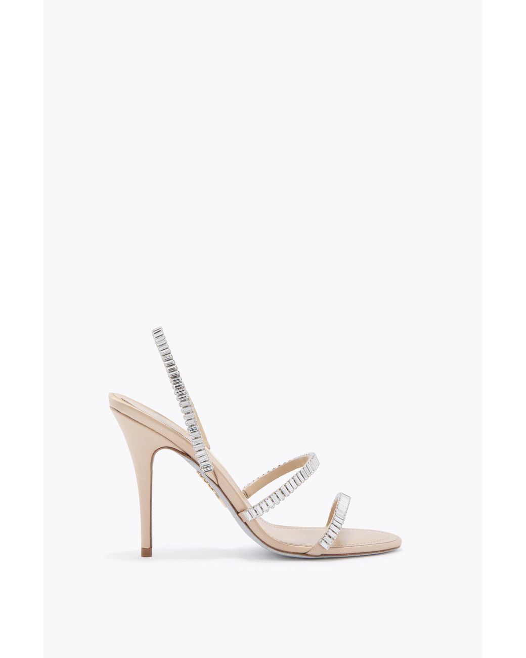 Rene Caovilla White Spark Honey Sandal 100