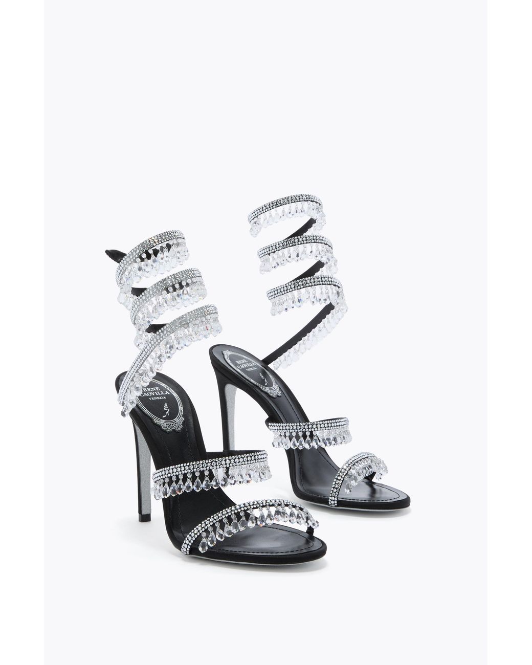 Rene Caovilla White Chandelier And Sandal 105