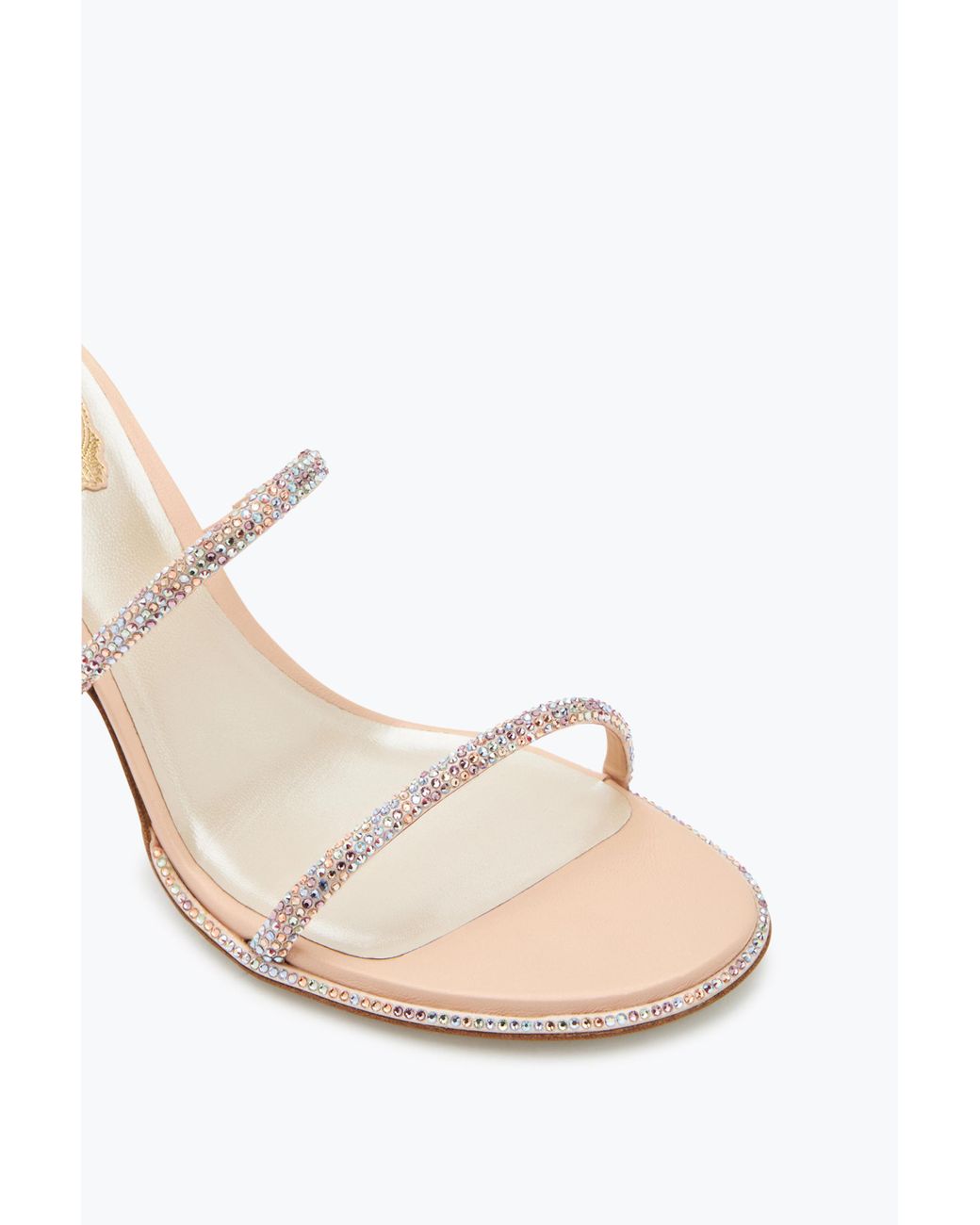 Rene Caovilla White Cleo Sandal 80