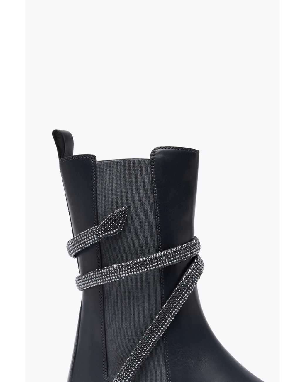 Rene Caovilla Blue Cleo Crystal- Bootie 25