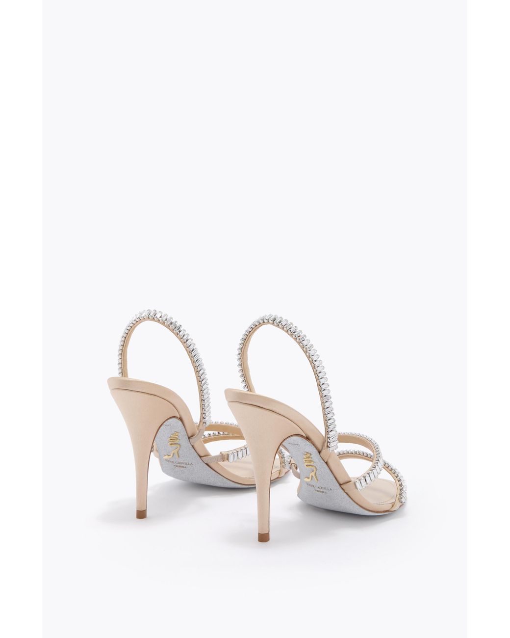 Rene Caovilla White Spark Honey Sandal 100