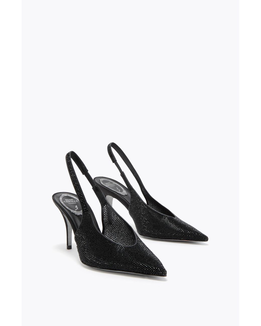Rene Caovilla White Jinny Slingback 80