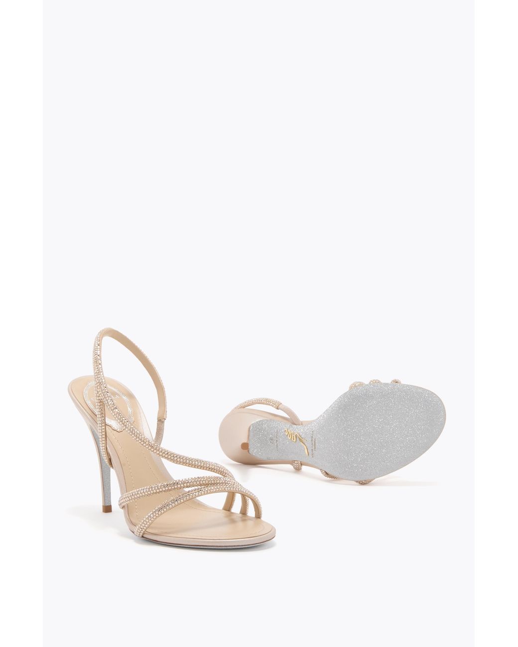 Rene Caovilla White Erin Sandal 100
