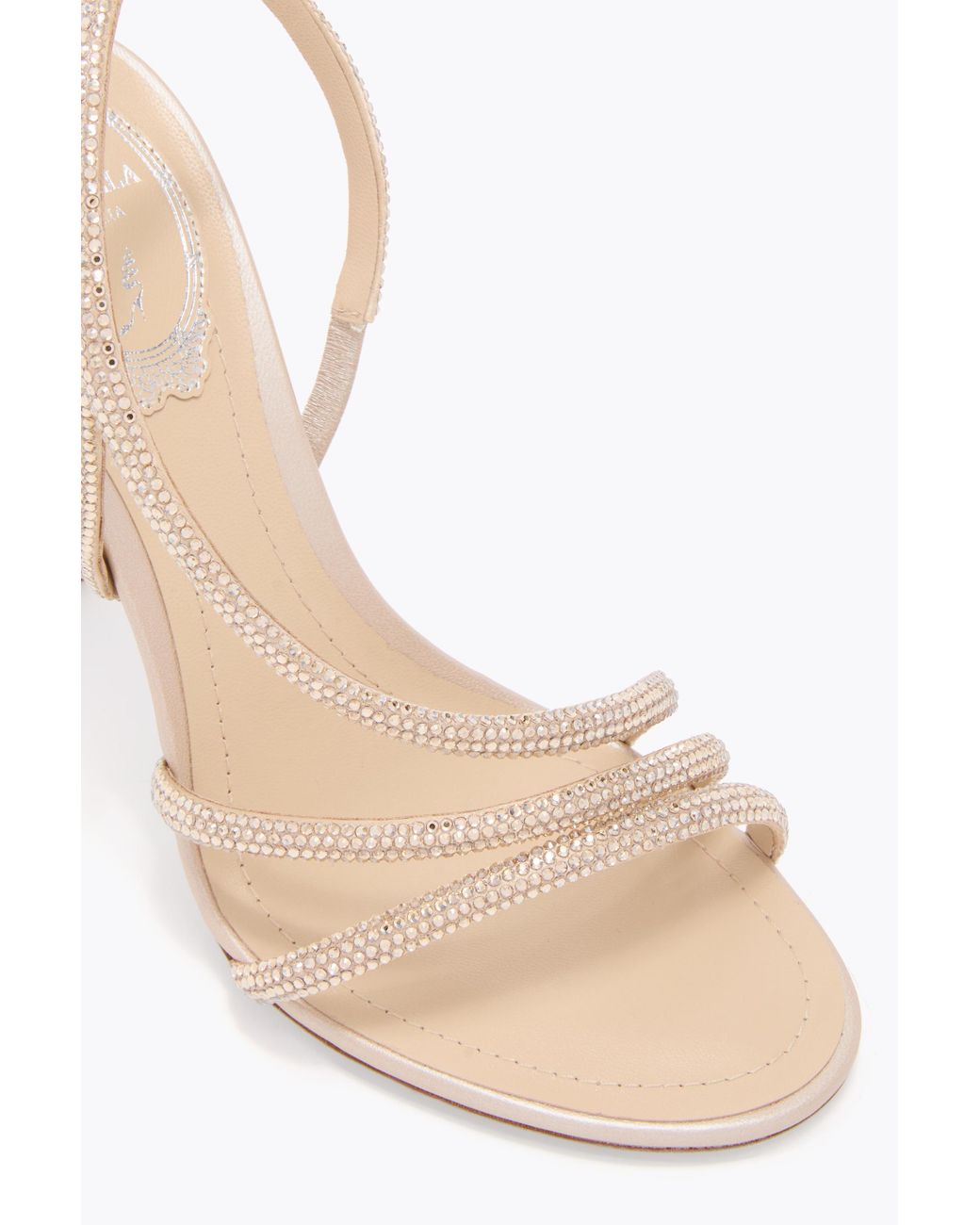 Rene Caovilla White Erin Sandal 100