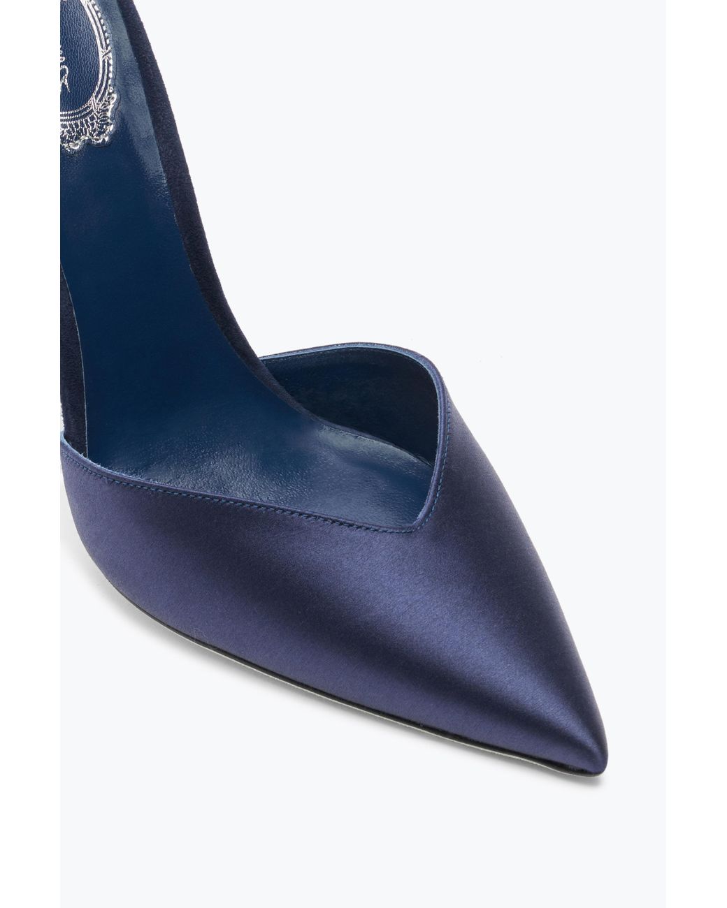 Rene Caovilla Blue Margot Midnight Pump 105