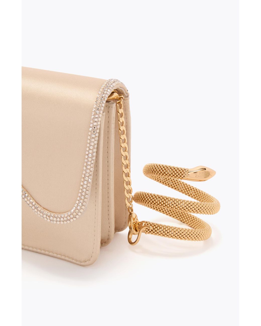 Rene Caovilla Natural Onda Clutch