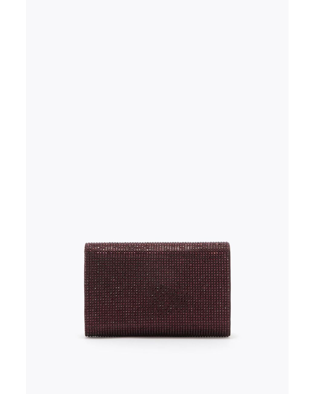 Rene Caovilla Purple Baby Fondant Clutch With All-Over Crystals