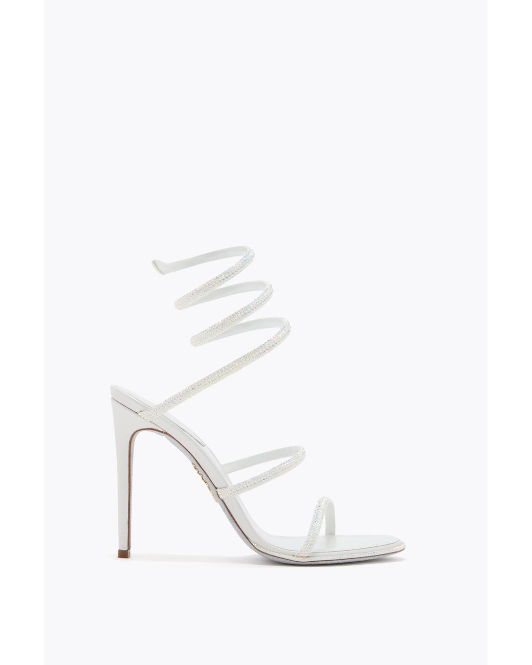 Rene Caovilla White Cleo Sandal 105