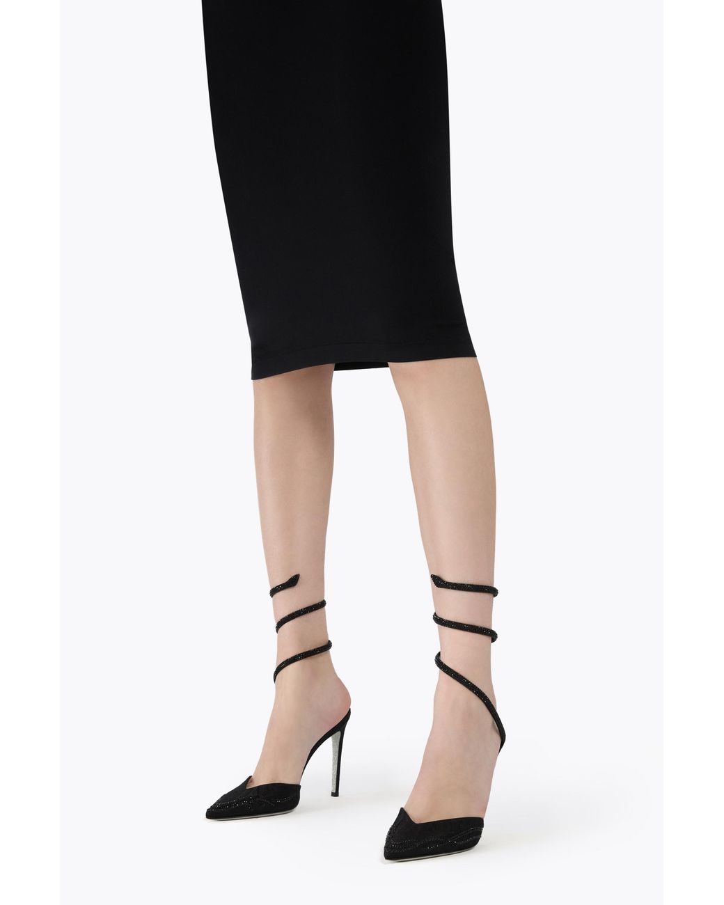 Rene Caovilla Black Cleo Pump