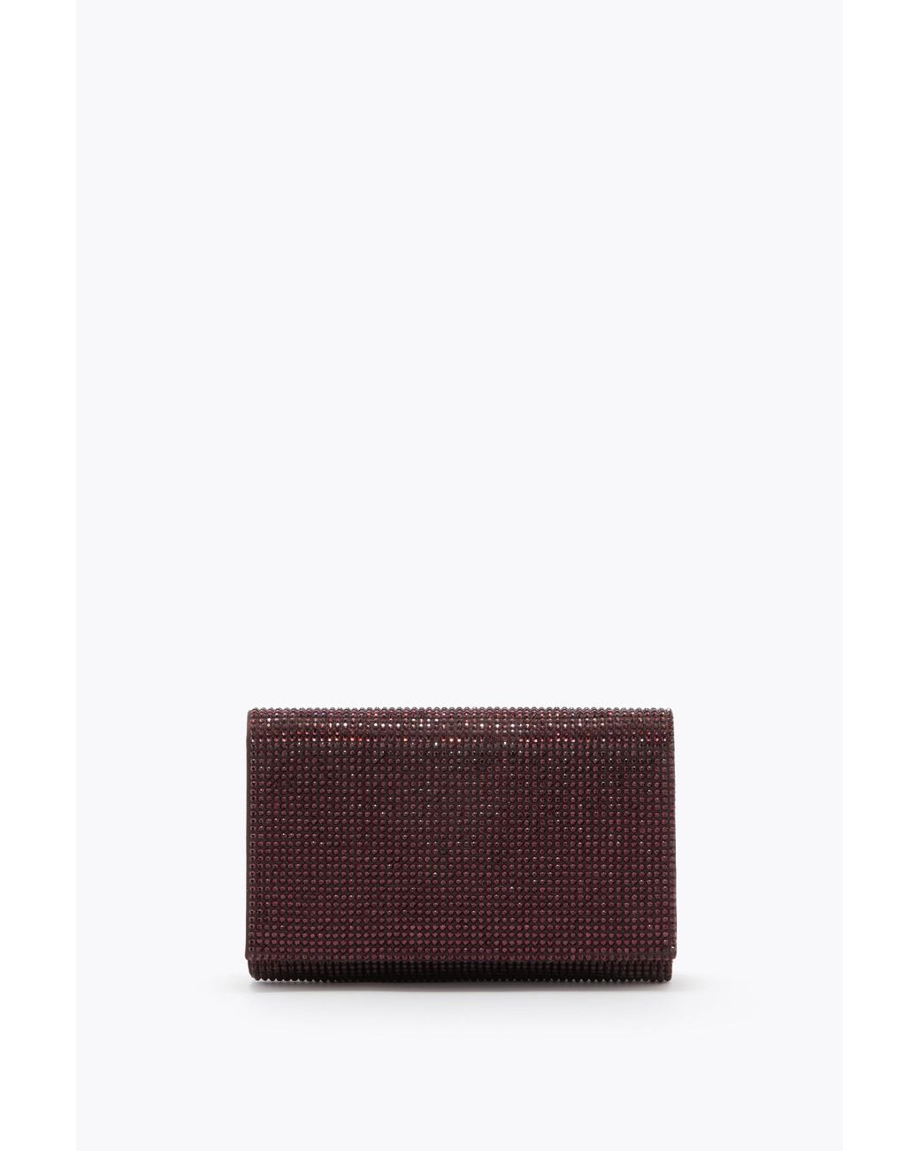 Rene Caovilla Purple Baby Fondant Clutch With All-Over Crystals
