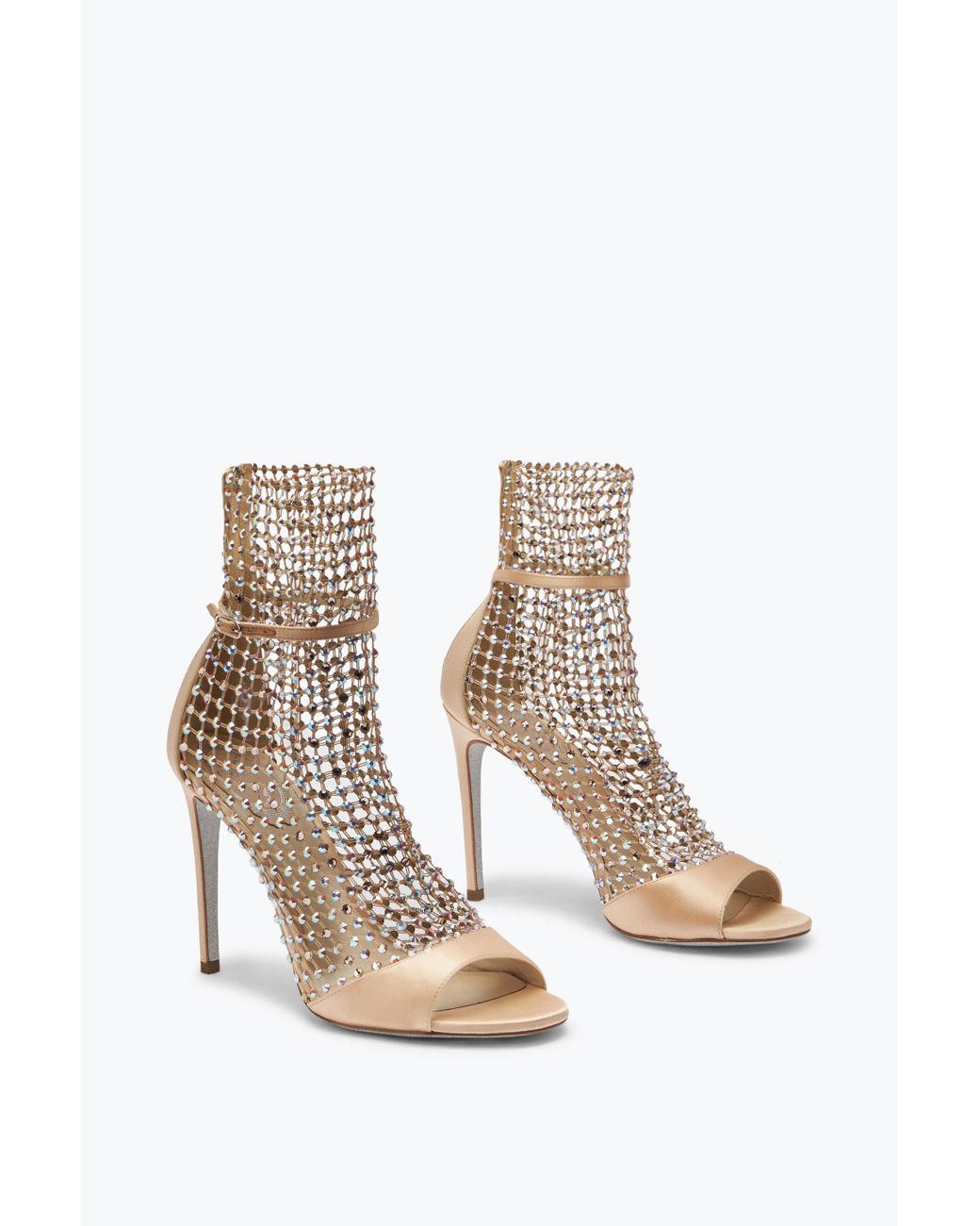 Rene Caovilla White Galaxia Ivory Sandal 105