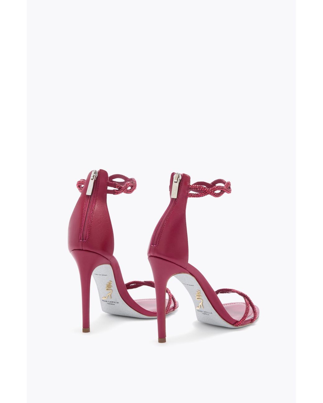 Rene Caovilla Pink Braid Sandal 105